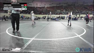 70 lbs 5th Place - Luke Olsen, Mojo Grappling Academy vs Mason Londo, Keystone Kids Wrestling Club