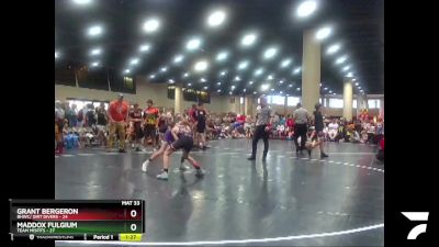 95 lbs Round 5 (6 Team) - Grant Bergeron, BHWC/ Dirt Divers vs Maddox Fulgium, Team Misfits