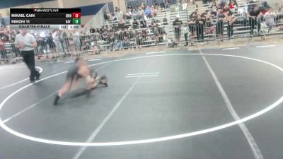 82 lbs Quarterfinal - Mikael Cain, Grindhouse WC vs Renzhi Yi, Bay Area Dragons WC