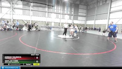 85-90 lbs Round 1 - Adrian Valencia, Toppenish USA WC vs Waylan Cork, Deer Park Ironman WC