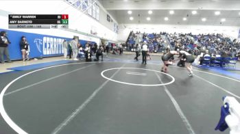 190 lbs Quarterfinal - Estefany Caballero, Orange vs Valeria Beltran, Pioneer Valley