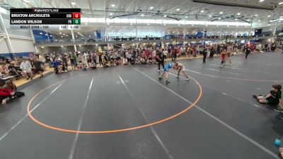 100 lbs Quarterfinal - Brixton Archuleta, Unattached vs Landon Wilson, Unattached