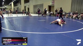 92 lbs Semis (4 Team) - Macie Goins, TN AAU- Havok vs Lydia Pruitt, Trojan WA