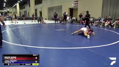 92 lbs Semis (4 Team) - Macie Goins, TN AAU- Havok vs Lydia Pruitt, Trojan WA