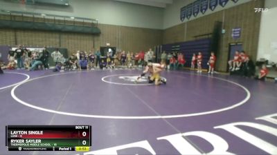 95 lbs Round 4 (6 Team) - Ryker Sayler, Thermopolis Middle School vs Layton Single, Lusk