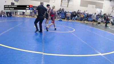 157 lbs Quarters - Alex Gutierrez, Sublime Wrestling Academy vs Lucca Villa, TW Wrestling