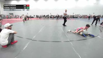 70 lbs Rr Rnd 1 - Dawsyn Brooks, Rabbit Wrestling Club - EL vs Gabriel Francia, Silo - EL