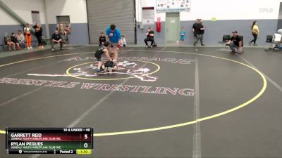49 lbs Round 2 - Rylan Pegues, Juneau Youth Wrestling Club Inc. vs Garrett Reid, Juneau Youth Wrestling Club Inc.