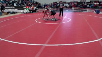 127 lbs Quarterfinal - William Osborne, LeSueur-Henderson vs Edgar Kopel, BOLD
