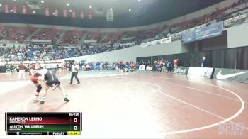 6A-126 lbs Cons. Round 2 - Kameron Lerno, Oregon City vs Austin Willhelm, Newberg