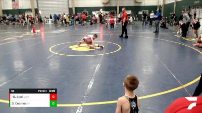 55 lbs Cons. Round 2 - Brody Boell, West Point Wrestling Club vs Samuel Coomes, Madison