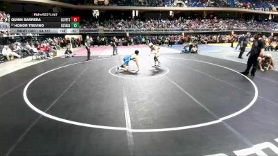 5A 157 lbs 5th Place Match - Honor Trevino, Lubbock Estacado vs Quinn Barrera, Corpus Christi Veterans Memorial