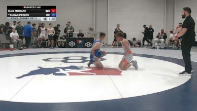 65 kg Cons. Sub-rd Of 32 - Jace Morgan, Michigan Wrestling Club vs Lucas Peters, Indiana RTC