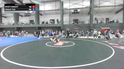 U16 FK - 150 lbs Cons. Semis - Wyatt Fawcett, Pioneer Grappling Academy vs Wesley Fox, Olympia Wrestling Club