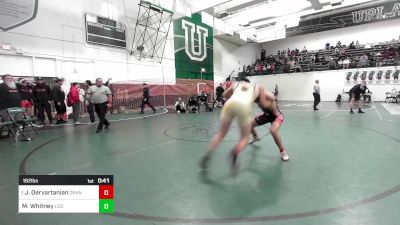 182 lbs 3rd Place - Joseph Dervartanian, Orange Lutheran vs Michael Whitney, Los Osos