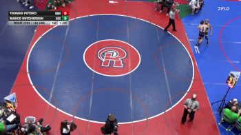 140 lbs Quarterfinal - Thomas Potsko, Hanover Area vs Marco Hutcherson, Kiski Area