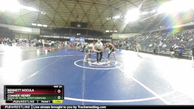 126 lbs Cons. Semi - Bennett Nocula, NWWC vs Conner Henry, Enumclaw Yellow Jackets Wrestling Club