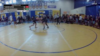 120 lbs Quarterfinal - Lucas Layne, Lake Highland Prep vs Kalob Rodriguez, Camden Outsiders