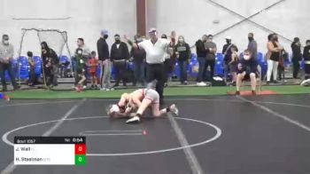 75 lbs Semifinal - John Wall, F.l.o.w. vs Hunter Steelman, Bitetto