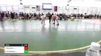 156 lbs Quarterfinal - Thomas Sandoval, Vacaville WC vs Brady Armstrong, Bruin WC