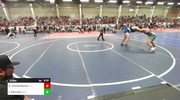 215 lbs Semifinal - Devin Kinlicheenie, Slivercreek Scrappers vs Israyel Barraza, NM Beast