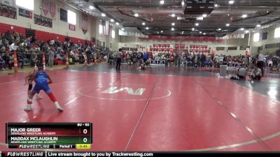 50 lbs Cons. Round 2 - Major Greer, Siouxland Wrestling Academy vs Maddax McLaughlin, Heartland Wrestling Academy