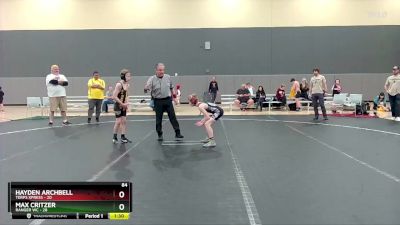 84 lbs Round 5 (6 Team) - Hayden Archbell, Terps Xpress vs Max Critzer, Ranger WC