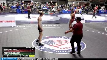 160 lbs Champ. Round 2 - Brokton Borelli, Vasky BrosPitman Wrestling Club vs Trevor Calzascia, Vacaville High School Wrestling