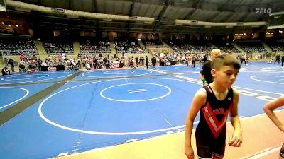 80 lbs Consi Of 4 - Lane Dodgen, Wesley Wrestling Club vs Jericho Burkart, Tahlequah Wrestling Club