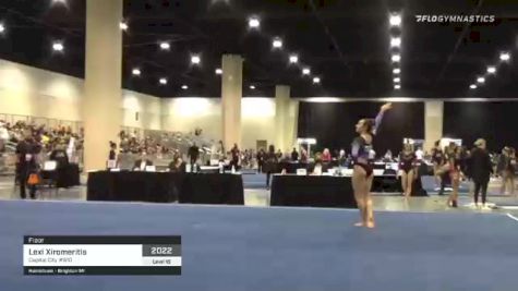 Lexi Xiromeritis - Floor, Capital City #910 - 2021 USA Gymnastics Development Program National Championships