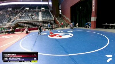 50 lbs 1st Place Match - Cooper Enis, Thermopolis Wrestling Club vs Dallas O`Driscoll, Top Of The Rock Wrestling Club