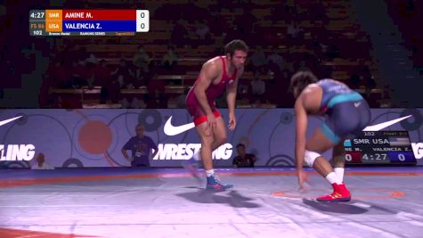 86 kg 3rd Place - Myles Amine, SMR vs Zahid Valencia, USA