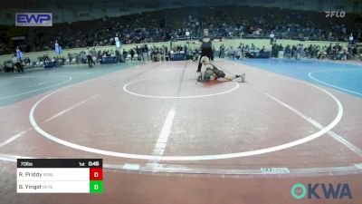 70 lbs 5th Place - Raytin Priddy, Noble Takedown Club vs Bentley Yingst, Keystone Kids Wrestling Club