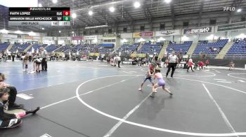 46 lbs 2nd Place - Faith Lopez, Black Fox Wrestling Academy vs Annason Belle Hitchcock, Top Notch