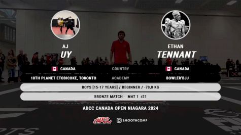 Aj Uy vs Ethan Tennant 2024 ADCC Niagara Open