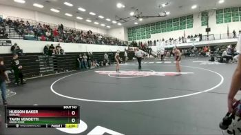 106 lbs Quarterfinal - Tavin Vendetti, Green River vs Hudson Baker, Rawlins