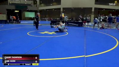 130 lbs Semifinal - Champ Thompson, OK vs Gabe Nunn, OK