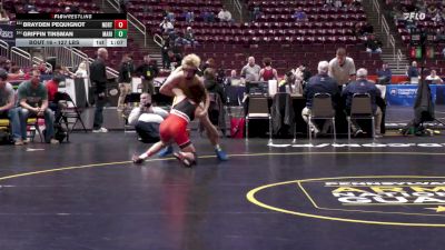 127 lbs Preliminaries - Brayden Pequignot, North Penn-Liberty vs Griffin Tinsman, Marion Center