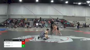 145 lbs Quarterfinal - Adam Kruse, Nebraska Wrestling Academy vs Bryson Bench, Young Guns Wrestling Club