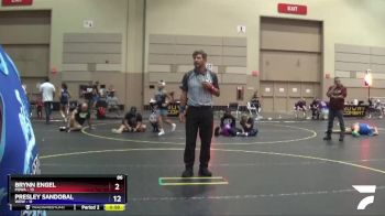 98 lbs Placement Matches (8 Team) - Emily Pulk, POWA vs Morgan Hyland, WOW