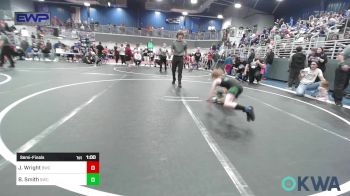 52 lbs Semifinal - Jaxson Wright, Bartlesville Wrestling Club vs Bryker Smith, Salina Wrestling Club