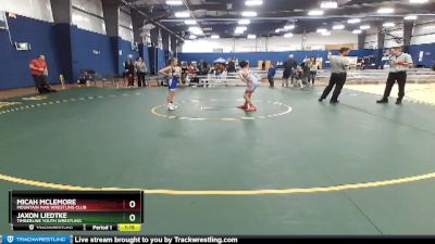 76-84 lbs Round 4 - Jaxon Liedtke, Timberline Youth Wrestling vs Micah Mclemore, Mountain Man Wrestling Club