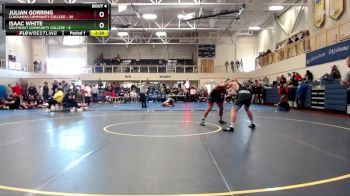 184 lbs Quarterfinals (8 Team) - Isaac White, Southeast Community College vs Julian Gorring, Clackamas Community College