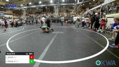 49 lbs Round Of 16 - Logan Smith, Smith Wrestling Academy vs Jose Rosas Jr., OKC Saints Wrestling