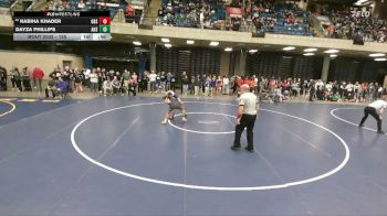 125 lbs Champ. Round 1 - Nabiha Khader, Glenbard South vs Dayza Phillips, Alton (Sr.)