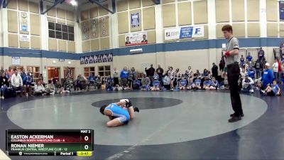 59 lbs Round 2 (4 Team) - Ronan Niemer, Franklin Central Wrestling Club vs Easton Ackerman, Columbus North Wrestling Club