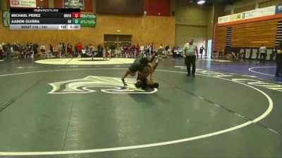 141 lbs Cons. Round 1 - Aaron Olvera, Rio Hondo College vs Michael Perez, Moorpark College