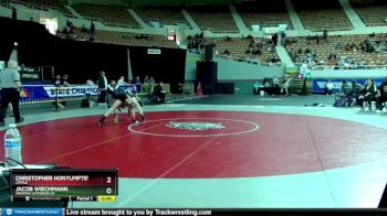 D4-120 lbs Cons. Round 1 - Christopher Honyumptewa, Chinle vs Jacob Wiechmann, Arizona Lutheran HS