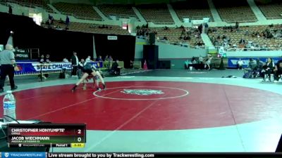 D4-120 lbs Cons. Round 1 - Christopher Honyumptewa, Chinle vs Jacob Wiechmann, Arizona Lutheran HS