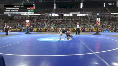 157 lbs Quarterfinal - Trent Mahoney, King (TN) vs Gabe Johnson, Central Okla.